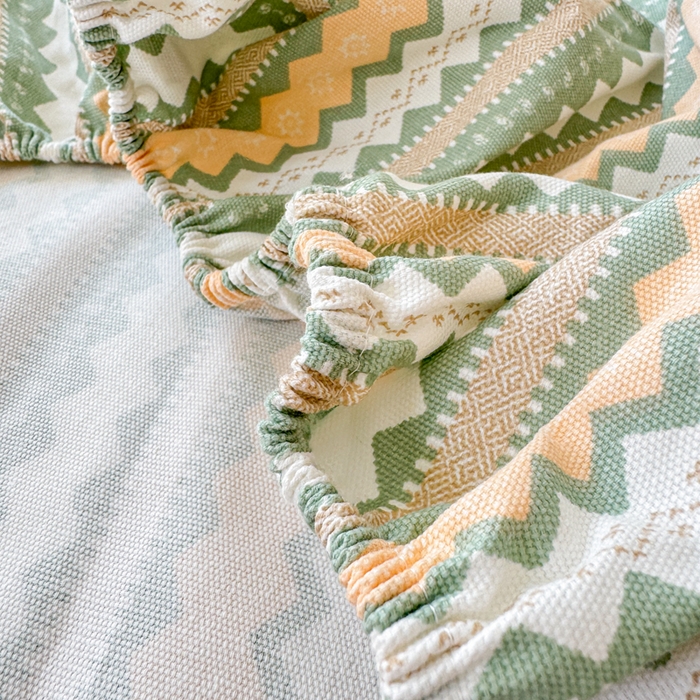 91家纺网 家纺一手货源 找家纺 2025新款老粗布三件套-床笠款 拿坡里