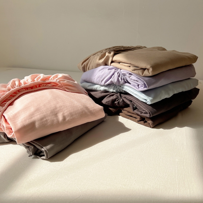 91家纺网 家纺一手货源 找家纺 蜜宿 2025新款A类全棉人字纹床笠（加高） 组合图