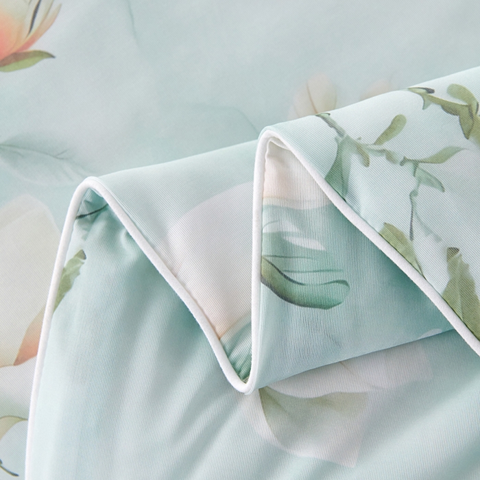 91家纺网 家纺一手货源 找家纺 好老表被业 2025新款亲肤舒适3D印花凉感丝夏被夏凉被空调被 朝花夕拾