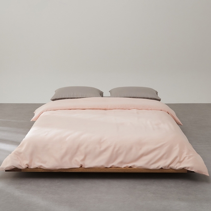禧缘家纺（原梦想家） 2025新款60天丝简约舒适纯色单品系列-单被套 海贝粉
