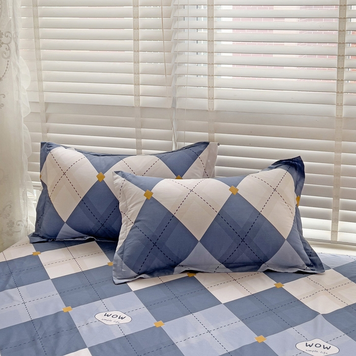 91家纺网 家纺一手货源 找家纺 依庭 2025新款全棉印花花卉款四件套单品系列-单枕套 意林