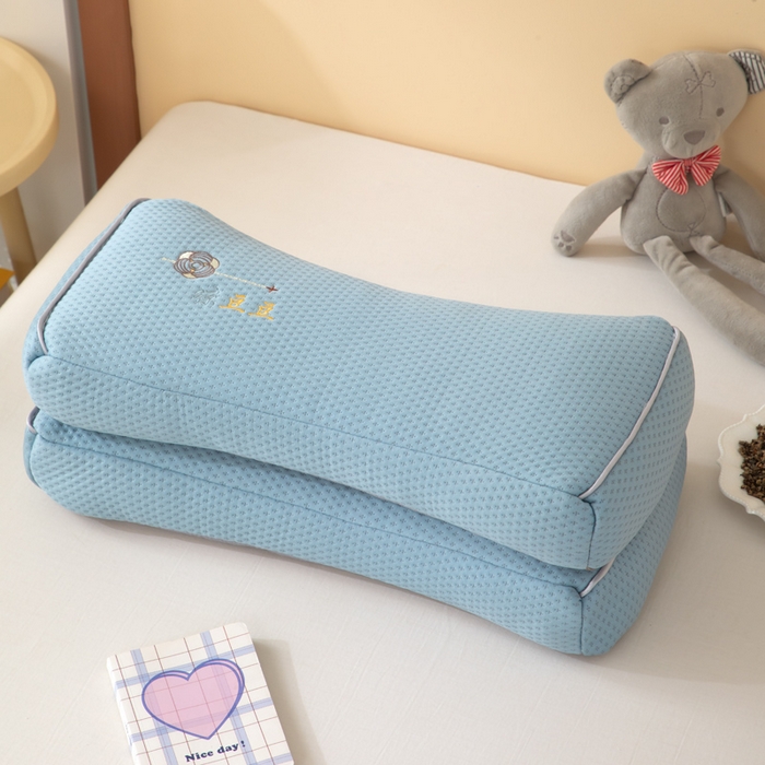 91家纺网 家纺一手货源 找家纺 织布人 2025新款荞麦枕夏季凉感豆豆枕茶叶枕夏凉荞麦枕学生成人家用硬枕 凉豆豆款-四面蓝色茶香枕