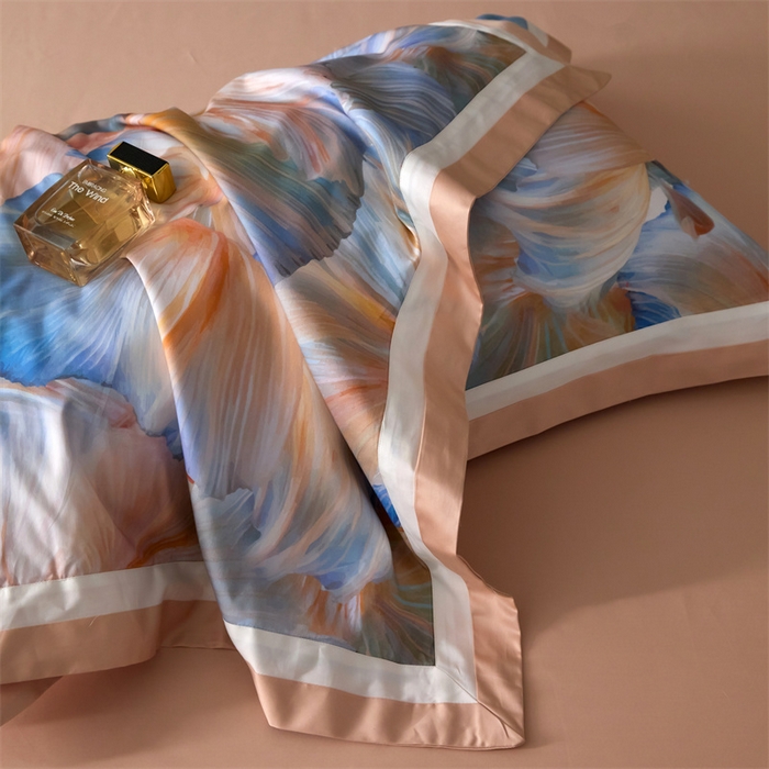 91家纺网 家纺一手货源 找家纺 宏羽纺家纺 2025年高支高密大版数码印花春夏新品 涟漪