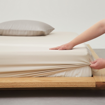 91家纺网 家纺一手货源 找家纺 （总）禧缘家纺（原梦想家） 2025新款60天丝简约舒适纯色单品系列-单床笠