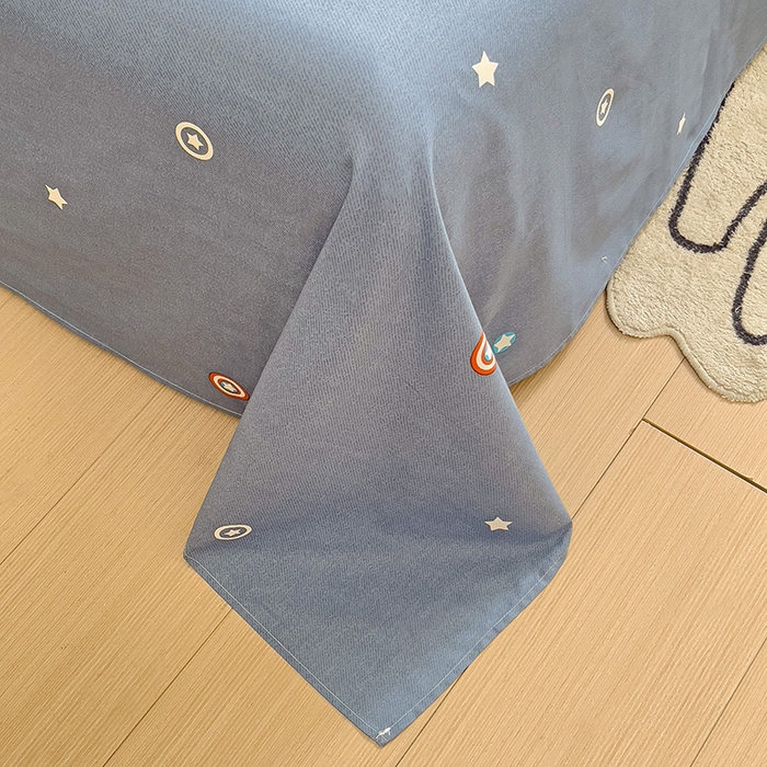 91家纺网 家纺一手货源 找家纺 依庭 2025新款全棉印花花卉款四件套单品系列-单床单 星夜号