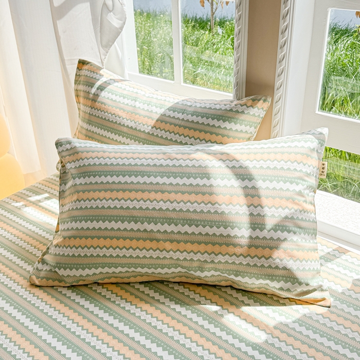 91家纺网 家纺一手货源 找家纺 吉象家纺 2025新款老粗布三件套-床单款 拿坡里