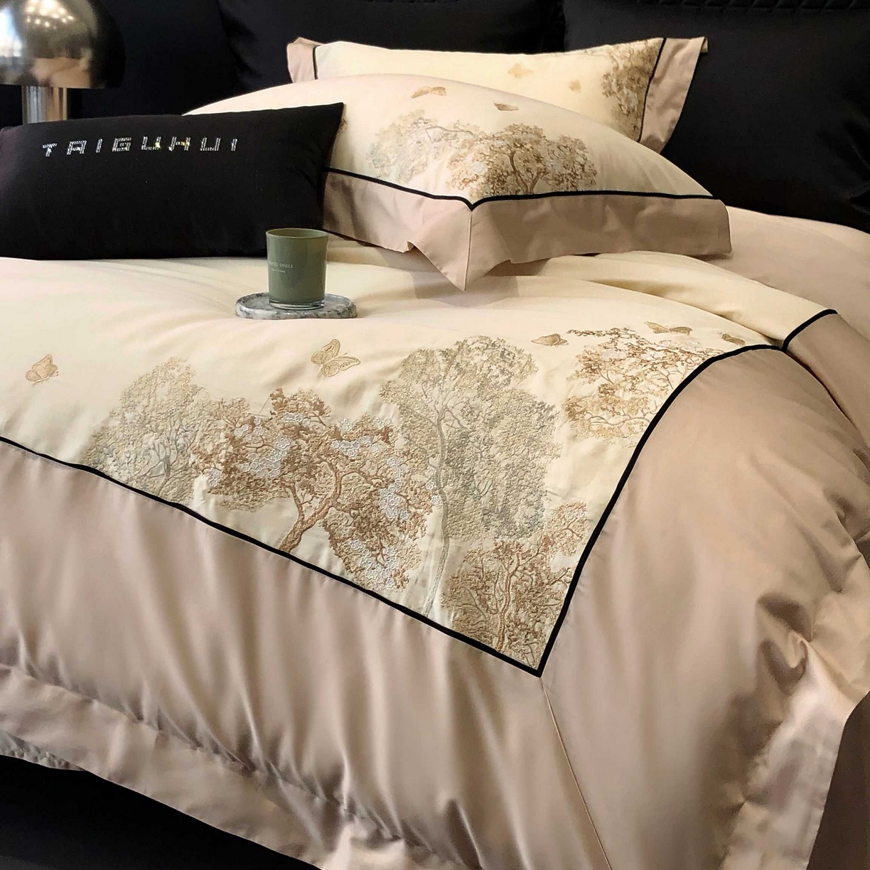 91家纺网 家纺一手货源 找家纺 （总）太古汇家居 2025年长绒棉高定绣花四件套-“春日来信”系列