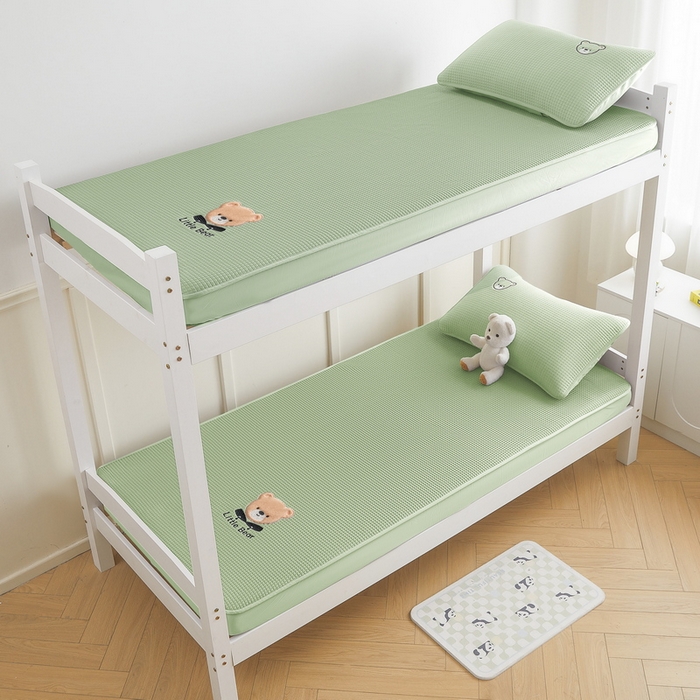 91家纺网 家纺一手货源 找家纺 （总）爱思凯家纺 2025新款【学生】PE凉感床笠款冰豆豆软席凉席席子-瑞宝熊