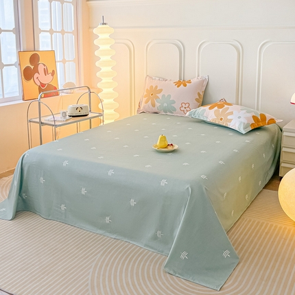 依庭 2025新款全棉印花花卉款四件套单品系列-单床单 印凤晓月