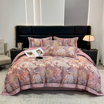 91家纺网 家纺一手货源 找家纺 （总）宏羽纺家纺 2025年高支高密大版数码印花春夏新品