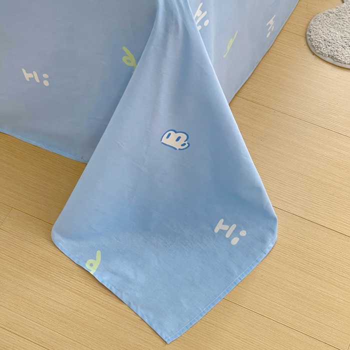 91家纺网 家纺一手货源 找家纺 依庭 2025新款全棉印花花卉款四件套单品系列-单床单 探索星球-B版