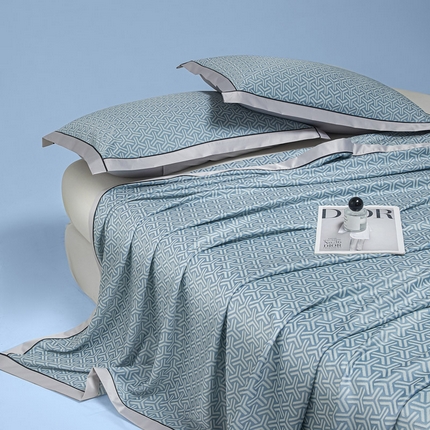 91家纺网 家纺一手货源 找家纺 （总）可恩欣 2025新款外贸PE提花凉感毯（含凉感检测）