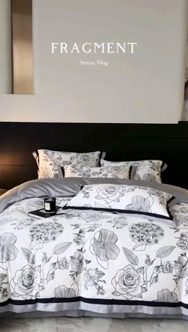 91家纺网 家纺一手货源 找家纺 （总）宏羽纺家纺 2025年高支高密大版数码印花春夏新品