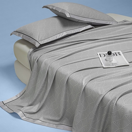 91家纺网 家纺一手货源 找家纺 （总）可恩欣 2025新款外贸PE提花凉感毯（含凉感检测）