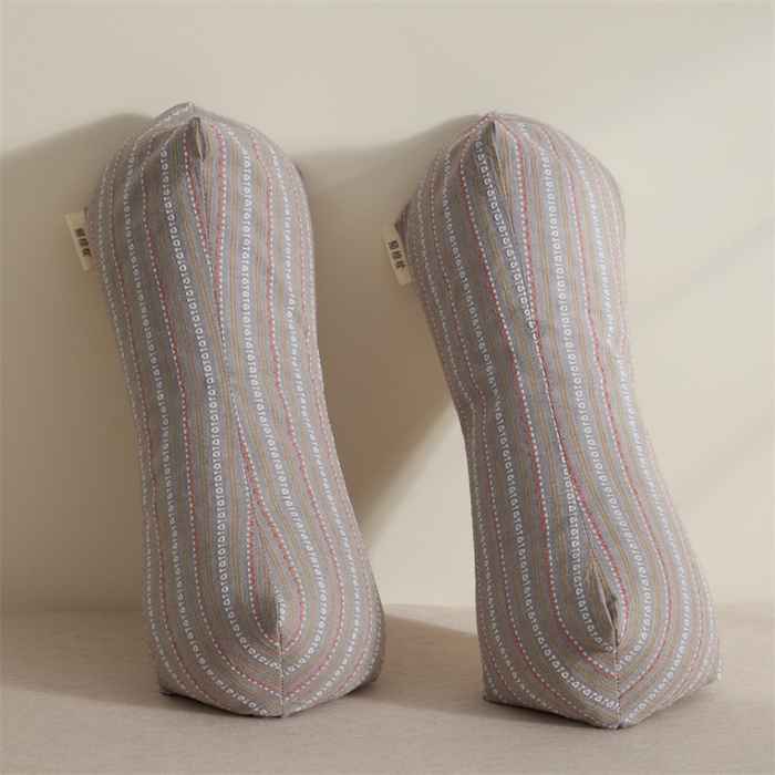 91家纺网 家纺一手货源 找家纺 大熊枕芯 2025新款全棉三角颈椎枕菱形荞麦枕枕头枕芯 三角菱形荞麦枕-咖15*45cm/对