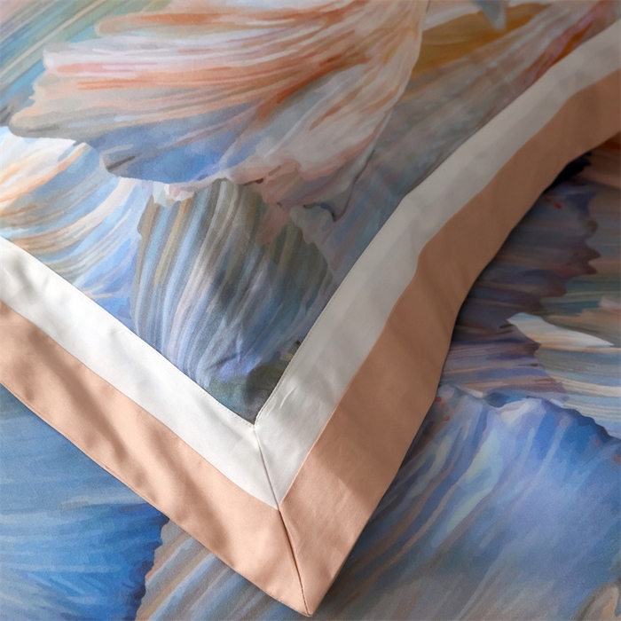 91家纺网 家纺一手货源 找家纺 宏羽纺家纺 2025年高支高密大版数码印花春夏新品 涟漪