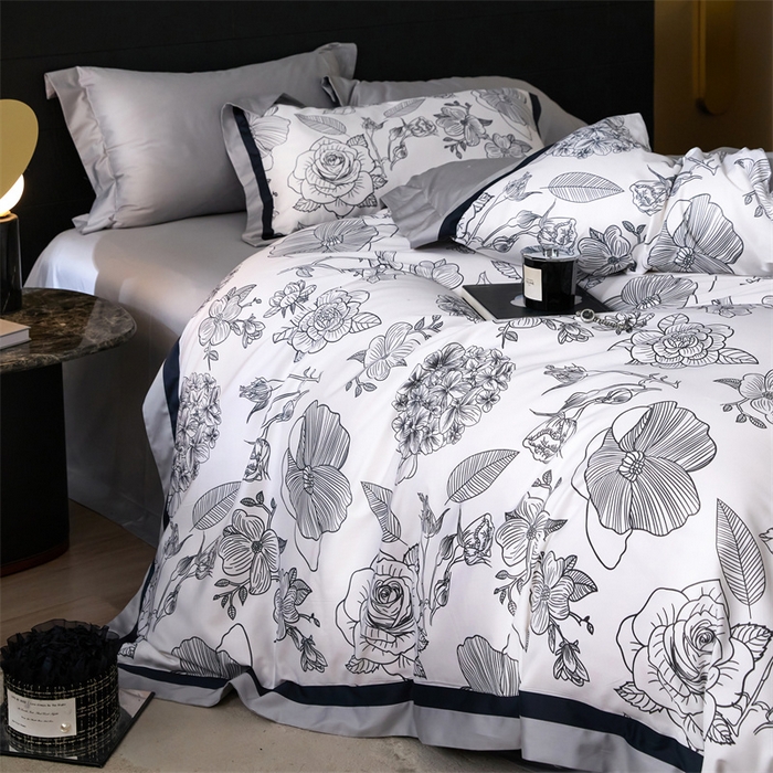 91家纺网 家纺一手货源 找家纺 （总）宏羽纺家纺 2025年高支高密大版数码印花春夏新品