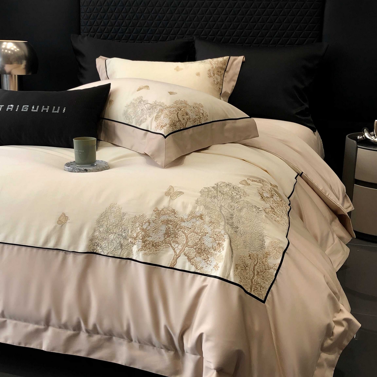 91家纺网 家纺一手货源 找家纺 （总）太古汇家居 2025年长绒棉高定绣花四件套-“春日来信”系列