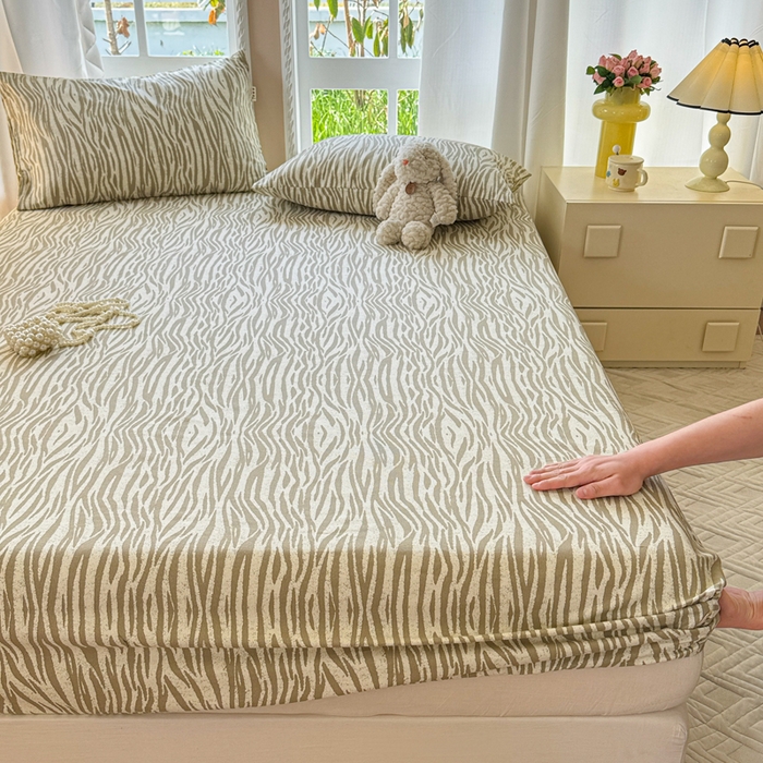 91家纺网 家纺一手货源 找家纺 （总）2025新款老粗布三件套-床笠款