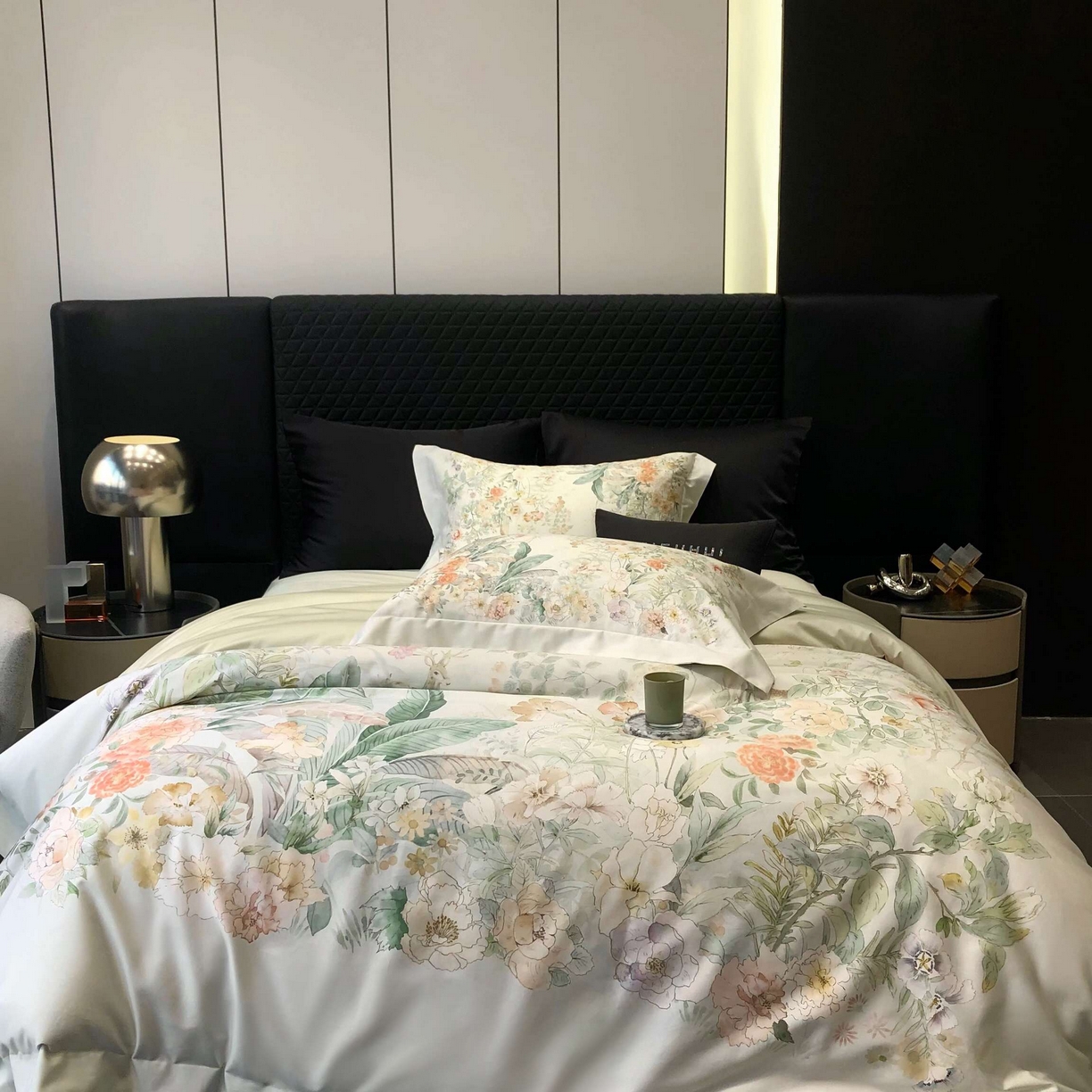 91家纺网 家纺一手货源 找家纺 （总）2025新款高支高密长绒棉大版数码印花双拼系列四件套【券后不低于388】