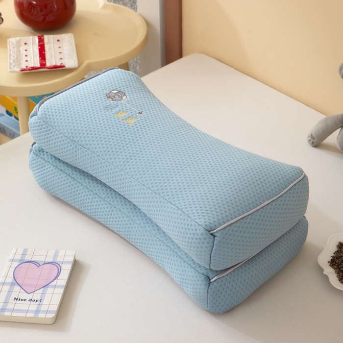 91家纺网 家纺一手货源 找家纺 织布人 2025新款荞麦枕夏季凉感豆豆枕茶叶枕夏凉荞麦枕学生成人家用硬枕 凉豆豆款-四面蓝色茶香枕