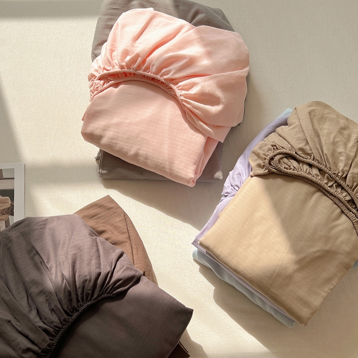 91家纺网 家纺一手货源 找家纺 蜜宿 2025新款A类全棉人字纹床笠（加高） 组合图