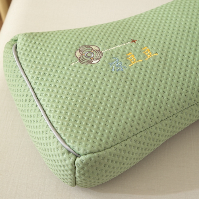 91家纺网 家纺一手货源 找家纺 织布人 2025新款荞麦枕夏季凉感豆豆枕茶叶枕夏凉荞麦枕学生成人家用硬枕 凉豆豆款-四面绿色茶香枕