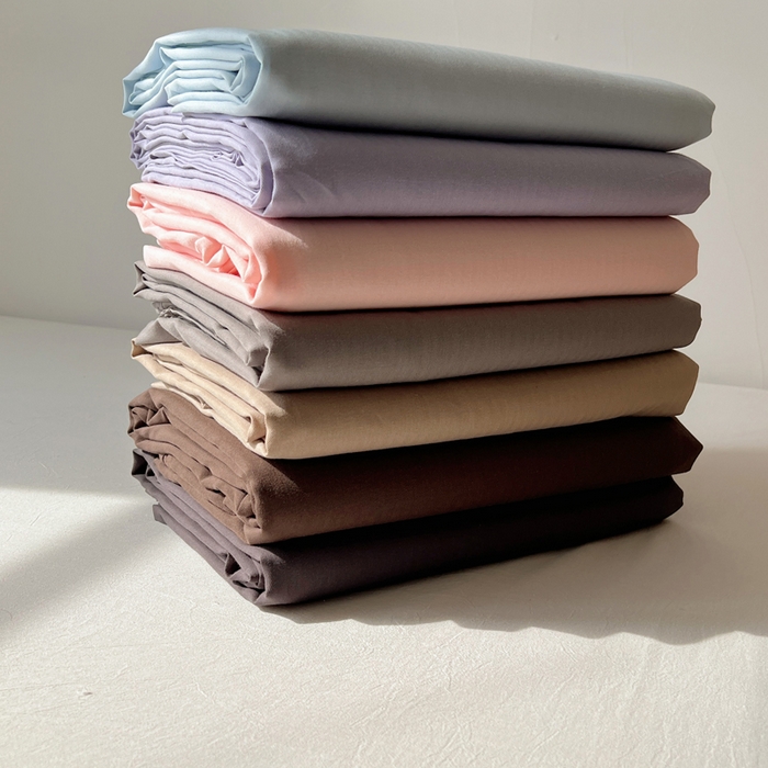 91家纺网 家纺一手货源 找家纺 蜜宿 2025新款A类全棉人字纹床单 组合图