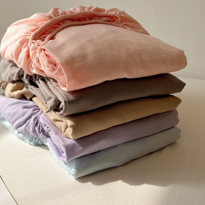 91家纺网 家纺一手货源 找家纺 蜜宿 2025新款A类全棉人字纹床笠（加高） 组合图