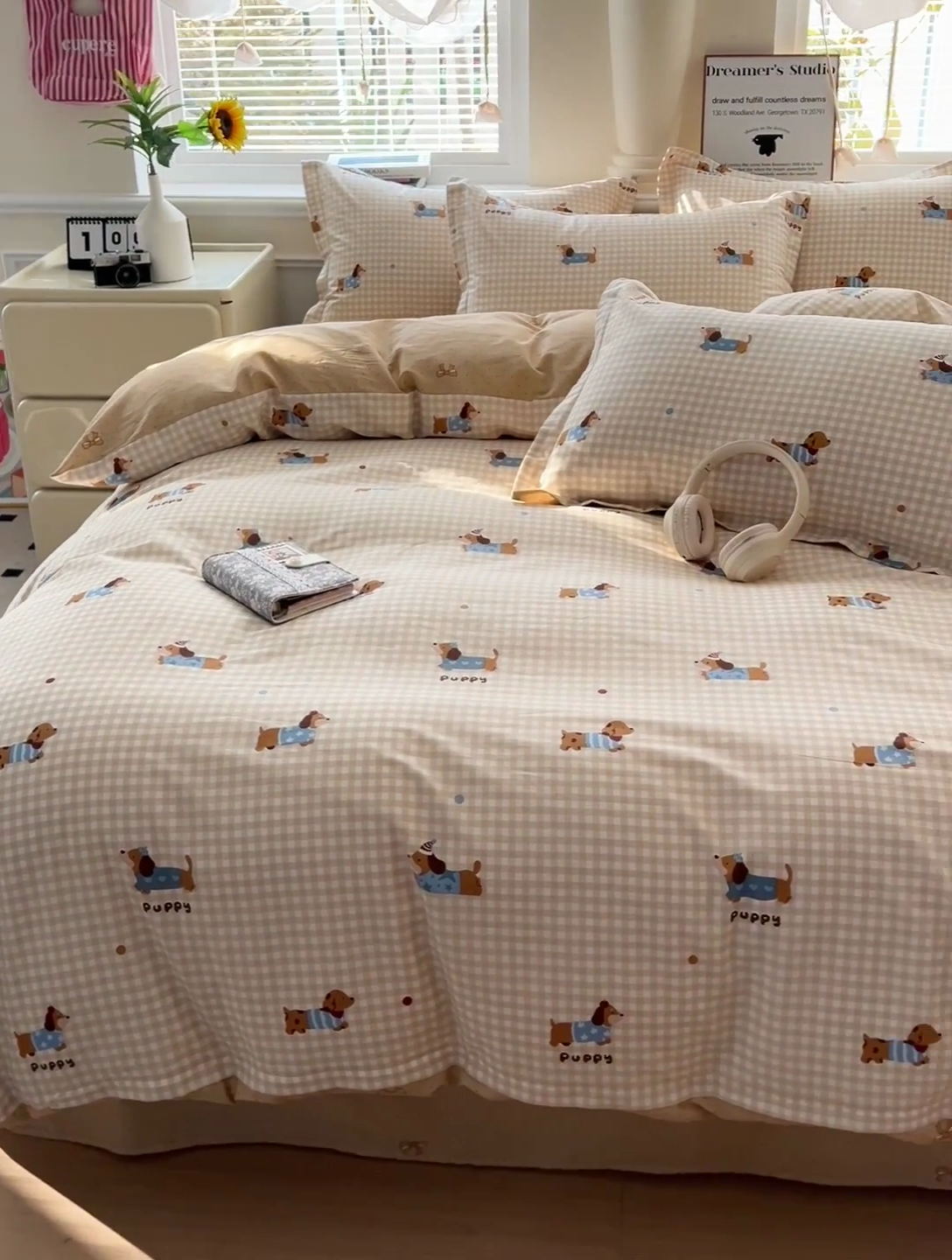 91家纺网 家纺一手货源 找家纺 （总）依庭 2025新款全棉印花花卉款四件套单品系列-单被套