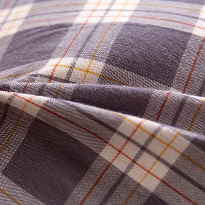 91家纺网 家纺一手货源 找家纺 明星枕业 2025新款水洗棉格子长方枕荞麦枕 布丁格灰30*60/只