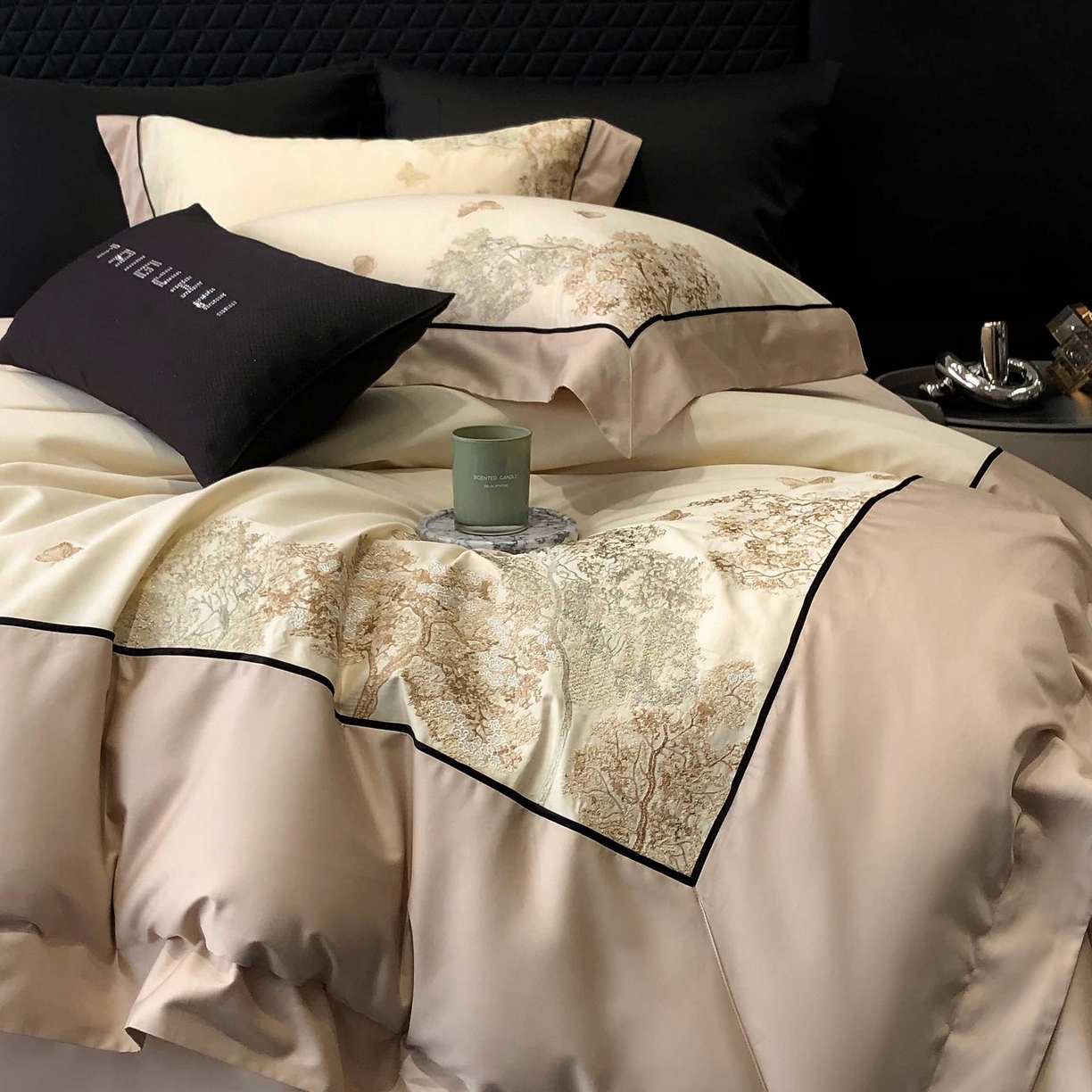 91家纺网 家纺一手货源 找家纺 （总）太古汇家居 2025年长绒棉高定绣花四件套-“春日来信”系列