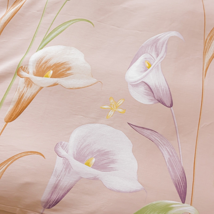 91家纺网 家纺一手货源 找家纺 （总）依庭 2025新款全棉印花花卉款四件套单品系列-单枕套