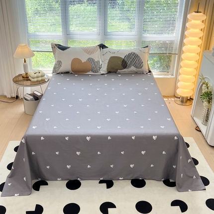 91家纺网 家纺一手货源 找家纺 （总）依庭 2025新款全棉印花花卉款四件套单品系列-单床单