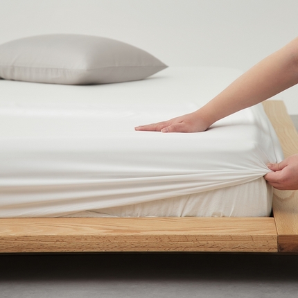 91家纺网 家纺一手货源 找家纺 （总）禧缘家纺（原梦想家） 2025新款60天丝简约舒适纯色单品系列-单床笠