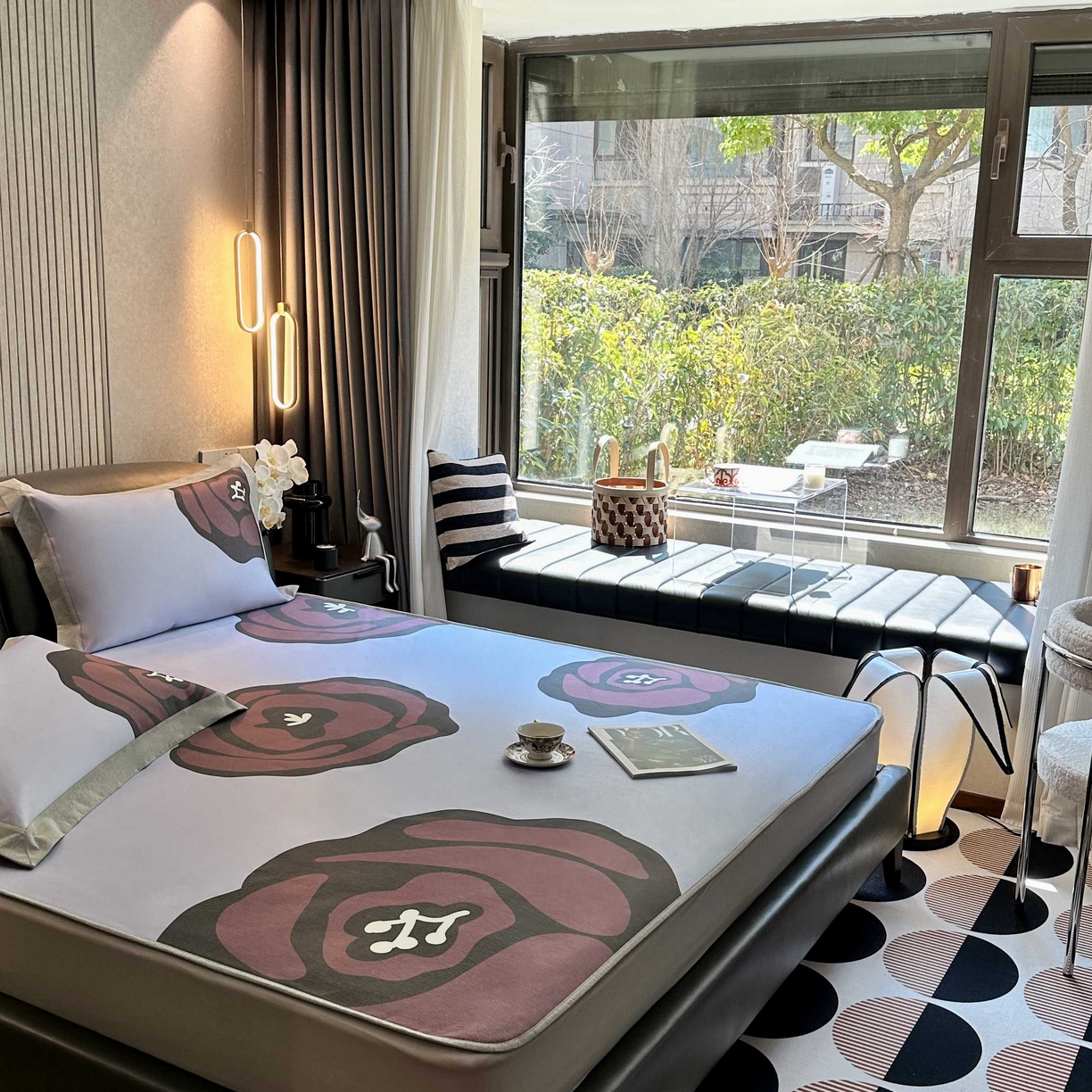 91家纺网 家纺一手货源 找家纺 （总）JUICY 橘滋家纺 2025新款夏日高端轻奢简约数码卡通冰丝席高级凉席床笠