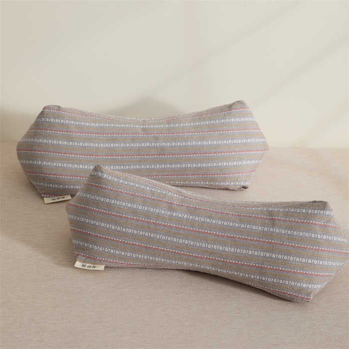 91家纺网 家纺一手货源 找家纺 大熊枕芯 2025新款全棉三角颈椎枕菱形荞麦枕枕头枕芯 三角菱形荞麦枕-咖15*45cm/对