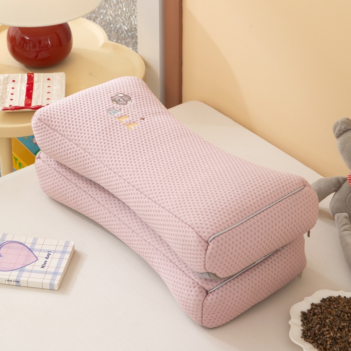 91家纺网 家纺一手货源 找家纺 织布人 2025新款荞麦枕夏季凉感豆豆枕茶叶枕夏凉荞麦枕学生成人家用硬枕 凉豆豆款-四面粉茶香枕