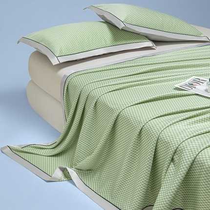 91家纺网 家纺一手货源 找家纺 （总）可恩欣 2025新款外贸PE提花凉感毯（含凉感检测）