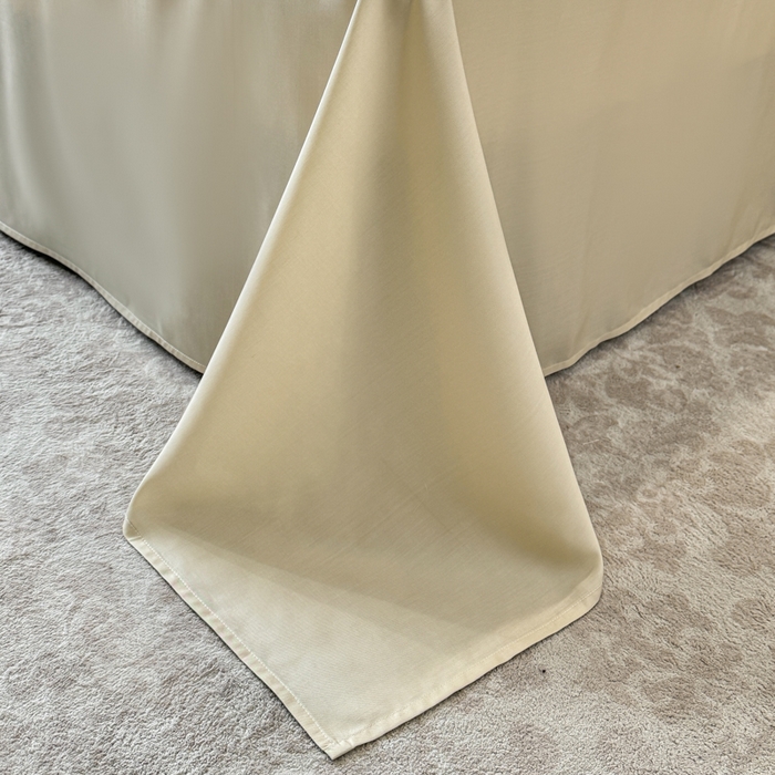 91家纺网 家纺一手货源 找家纺 洺兰家居 2025春夏新款100支莱赛尔天丝贡缎数码印花麻绳款四件套高端礼盒 洛丽塔米