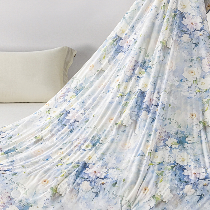 91家纺网 家纺一手货源 找家纺 好老表被业 2025新款亲肤舒适3D印花凉感丝夏被夏凉被空调被 艾维斯