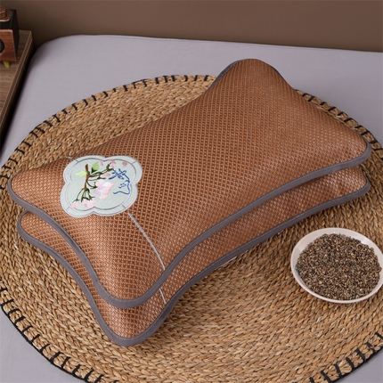 91家纺网 家纺一手货源 找家纺 （总）2025新款荞麦枕夏季凉感冰藤枕夏凉枕头成人家用助睡眠防出汗枕头