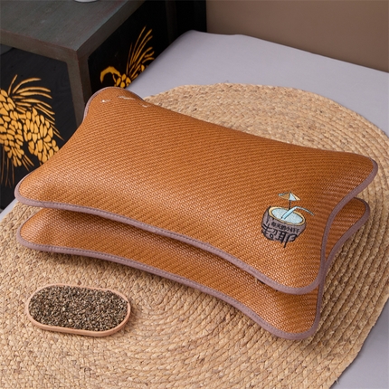 （总）2025新款荞麦枕夏季凉感冰藤枕夏凉枕头成人家用助睡眠防出汗枕头