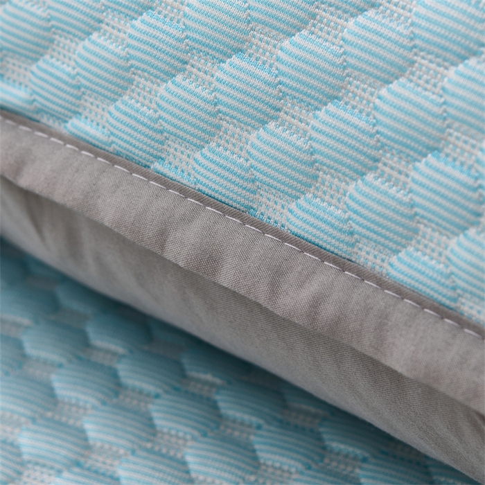 91家纺网 家纺一手货源 找家纺 大熊枕芯 2025新款冰豆豆凉感隔脏枕套 冰豆豆枕套-蓝