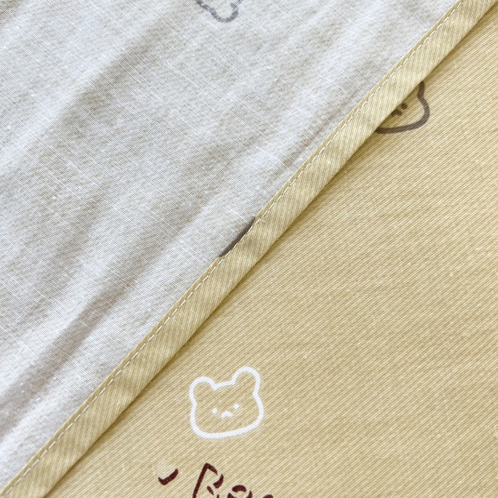 91家纺网 家纺一手货源 找家纺 依庭 2025新款全棉印花花卉款四件套单品系列-单床单 熊圆圆