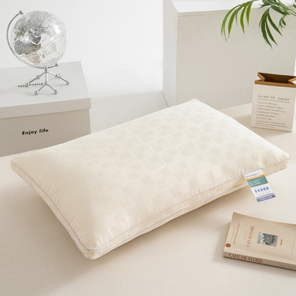 91家纺网 家纺一手货源 找家纺 （总）仁宇枕业 2025新款新品特价跑量款棋盘格提花舒适单边双边枕头枕芯