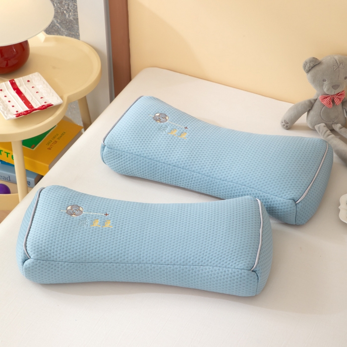 91家纺网 家纺一手货源 找家纺 织布人 2025新款荞麦枕夏季凉感豆豆枕茶叶枕夏凉荞麦枕学生成人家用硬枕 凉豆豆款-四面蓝色茶香枕