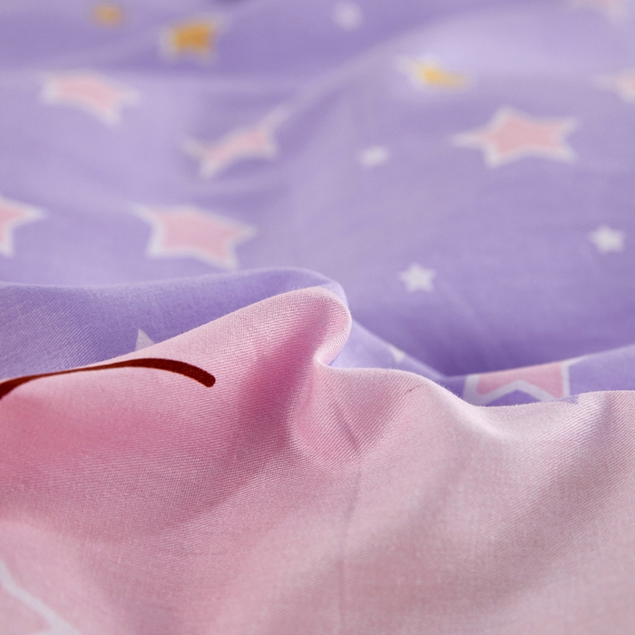 91家纺网 家纺一手货源 找家纺 依庭 2025新款全棉印花花卉款四件套单品系列-单被套 晚安宝贝