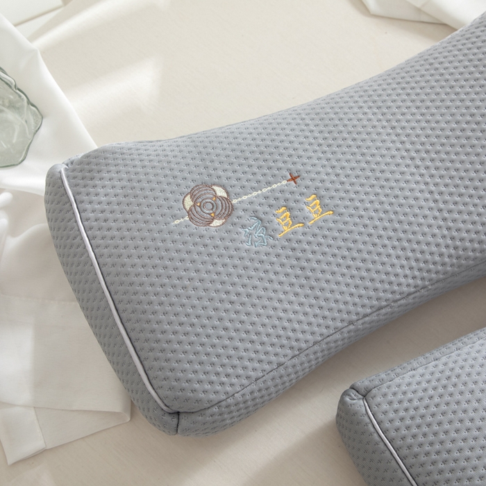 91家纺网 家纺一手货源 找家纺 织布人 2025新款荞麦枕夏季凉感豆豆枕茶叶枕夏凉荞麦枕学生成人家用硬枕 凉豆豆款-四面灰色茶香枕