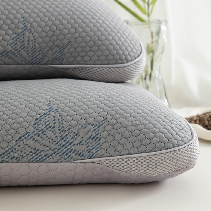 91家纺网 家纺一手货源 找家纺 织布人 2025新款荞麦枕夏季凉感豆豆枕茶叶枕夏凉荞麦枕学生成人家用硬枕 夏凉豆豆颈椎反弓款-反弓蝴蝶灰茶香枕